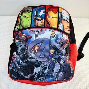 Marvel‎ Avengers Youth Backpack Adjustable Shoulder Straps Superhero Comic Zip